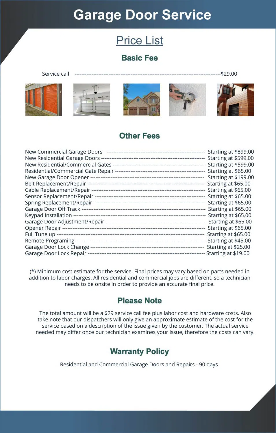 Golden Garage Door Service Los Angeles, CA 323-800-2317